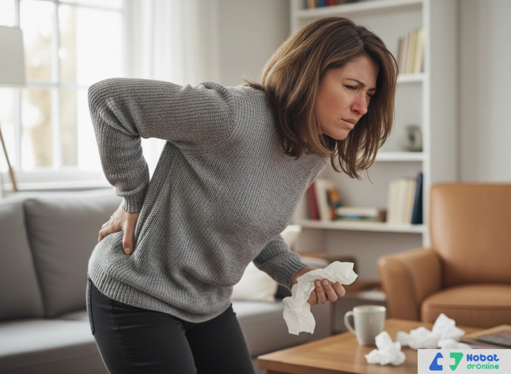 کمردرد هنگام عطسه و سرفه